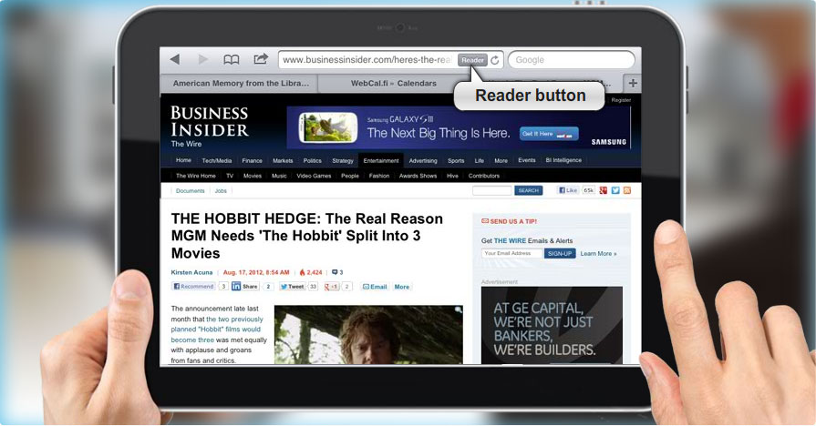 Safari Reader